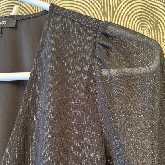 ✨Madewell Black Sheer Blouse - Picture 7 of 7